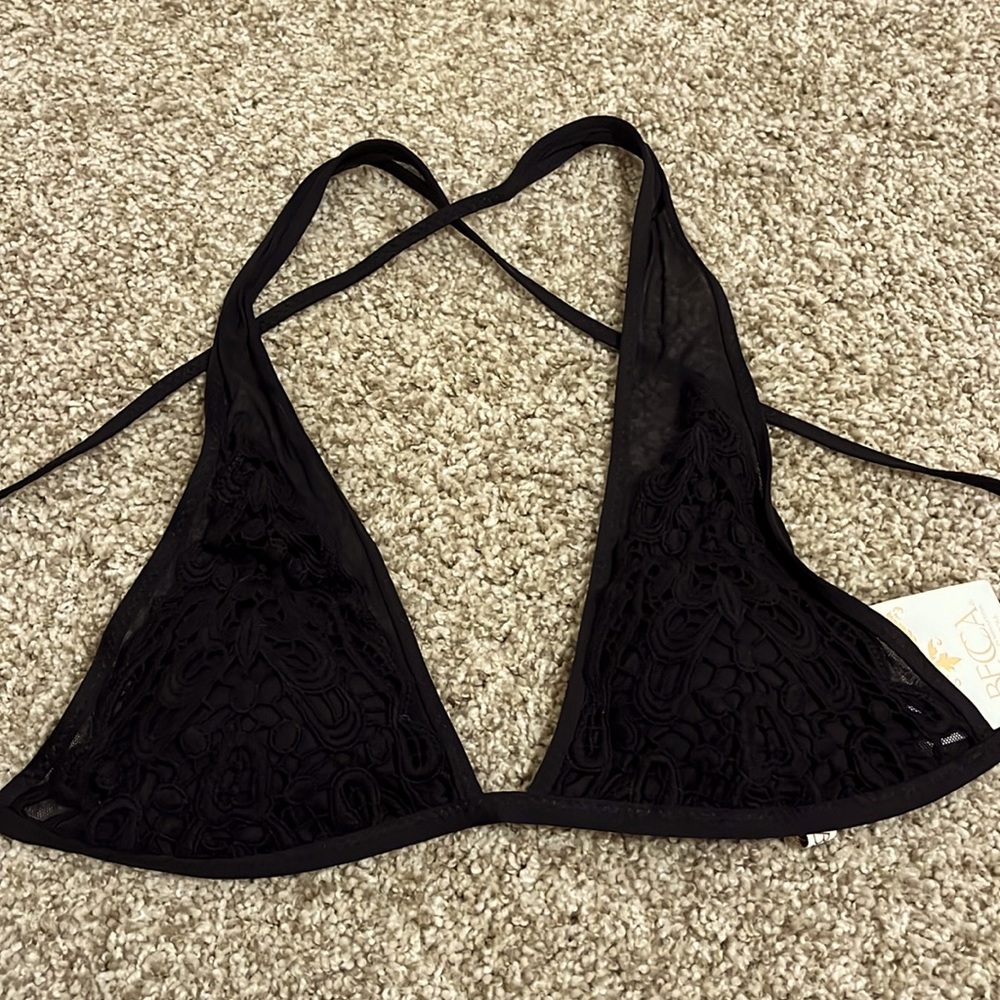 Becca black bikini top size large